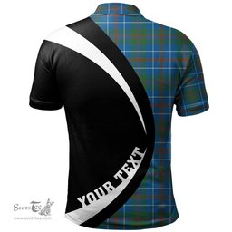 ScotsTee Shop Scottish MacHardy Ancient Clan Crest Personalized Tartan Polo Shirt Circle Style Back Shirt with Your Text
