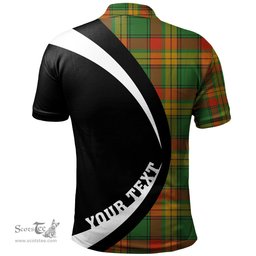 ScotsTee Shop Scottish MacMillan Ancient Clan Crest Personalized Tartan Polo Shirt Circle Style Back Shirt with Your Text