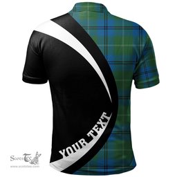 ScotsTee Shop Scottish Oliphant Ancient Clan Crest Personalized Tartan Polo Shirt Circle Style Back Shirt with Your Text