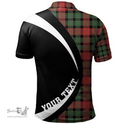 ScotsTee Shop Scottish Murdoch Ancient Clan Crest Personalized Tartan Polo Shirt Circle Style Back Shirt with Your Text