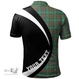 ScotsTee Shop Scottish Ralston US Ancient Clan Crest Personalized Tartan Polo Shirt Circle Style Back Shirt with Your Text