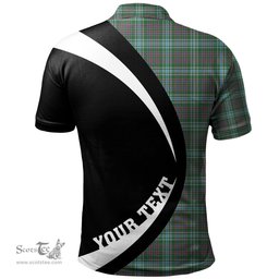 ScotsTee Shop Scottish Ralston US Modern Clan Crest Personalized Tartan Polo Shirt Circle Style Back Shirt with Your Text