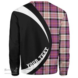 ScotsTee Shop Scottish Cameron of Erracht Dress 2 Ancient 2 Clan Crest Personalized Tartan Sweatshirt Circle Style Back Shirt with Your Text