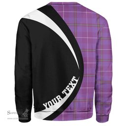 ScotsTee Shop Scottish Bryson Ancient Clan Crest Personalized Tartan Sweatshirt Circle Style Back Shirt with Your Text