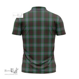 ScotsTee Shop Scottish Brodie Hunting Clan Tartan Zipper Polo Shirt
