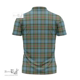 ScotsTee Shop Scottish Brisbane Modern Clan Tartan Zipper Polo Shirt