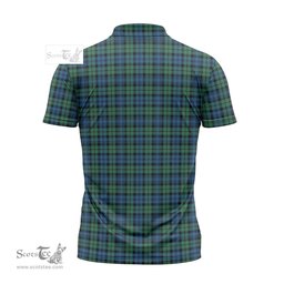 ScotsTee Shop Scottish Campbell Ancient #02 Clan Tartan Zipper Polo Shirt