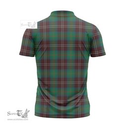 ScotsTee Shop Scottish Chisholm Hunting Ancient Clan Tartan Zipper Polo Shirt