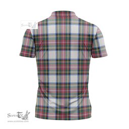 ScotsTee Shop Scottish Dennistoun Clan Tartan Zipper Polo Shirt