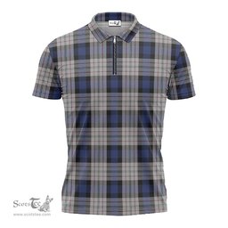 ScotsTee Shop Scottish Ferguson Dress Clan Tartan Zipper Polo Shirt