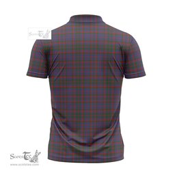 ScotsTee Shop Scottish Cumming Clan Tartan Zipper Polo Shirt