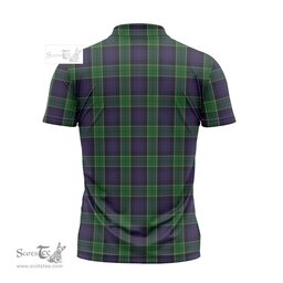 ScotsTee Shop Scottish Leslie Hunting Clan Tartan Zipper Polo Shirt
