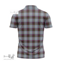 ScotsTee Shop Scottish MacDonald Dress Ancient Clan Tartan Zipper Polo Shirt
