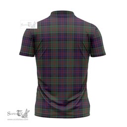 ScotsTee Shop Scottish MacDonald of Clan Ranald Clan Tartan Zipper Polo Shirt