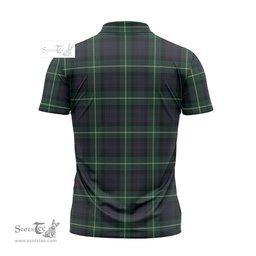 ScotsTee Shop Scottish Gordon Old Clan Tartan Zipper Polo Shirt