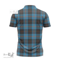 ScotsTee Shop Scottish Garden Clan Tartan Zipper Polo Shirt