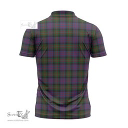 ScotsTee Shop Scottish MacDonell of Glengarry Clan Tartan Zipper Polo Shirt