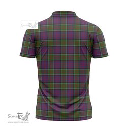 ScotsTee Shop Scottish MacDonald of Clan Ranald Modern Clan Tartan Zipper Polo Shirt