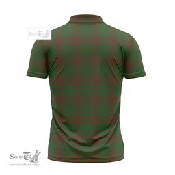 ScotsTee Shop Scottish MacAlister of Glenbarr Hunting Clan Tartan Zipper Polo Shirt