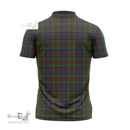 ScotsTee Shop Scottish MacDuff Hunting Clan Tartan Zipper Polo Shirt