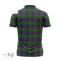 ScotsTee Shop Scottish Forsyth Modern Clan Tartan Zipper Polo Shirt