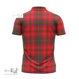 ScotsTee Shop Scottish MacDougall Modern Clan Tartan Zipper Polo Shirt