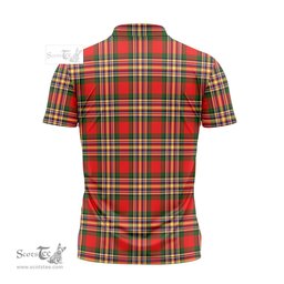 ScotsTee Shop Scottish MacGill Modern Clan Tartan Zipper Polo Shirt