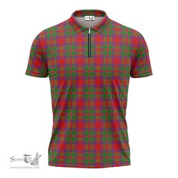 ScotsTee Shop Scottish MacIntosh Modern Clan Tartan Zipper Polo Shirt