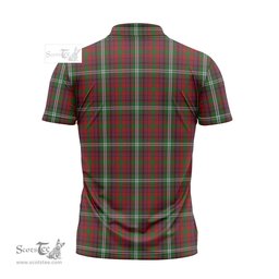 ScotsTee Shop Scottish Maguire Clan Tartan Zipper Polo Shirt
