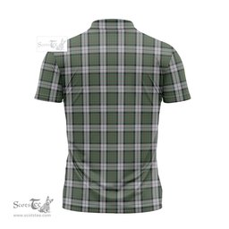 ScotsTee Shop Scottish MacLaren Dress Clan Tartan Zipper Polo Shirt