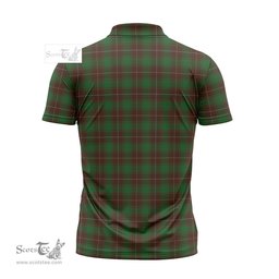 ScotsTee Shop Scottish MacFie Hunting Clan Tartan Zipper Polo Shirt