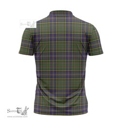 ScotsTee Shop Scottish MacMillan Hunting Modern Clan Tartan Zipper Polo Shirt