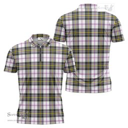 ScotsTee Shop Scottish MacPherson Dress Modern Clan Tartan Zipper Polo Shirt