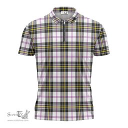 ScotsTee Shop Scottish MacPherson Dress Modern Clan Tartan Zipper Polo Shirt