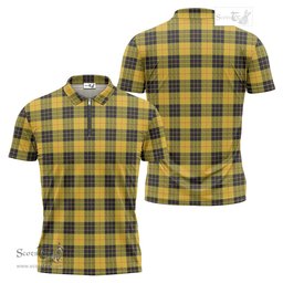 ScotsTee Shop Scottish MacLeod of Lewis Ancient Clan Tartan Zipper Polo Shirt