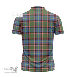 ScotsTee Shop Scottish Norvel Clan Tartan Zipper Polo Shirt
