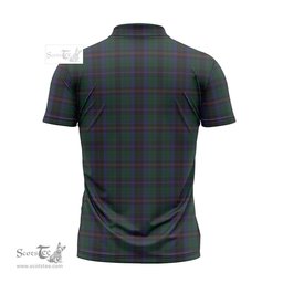 ScotsTee Shop Scottish Phillips of Wales Clan Tartan Zipper Polo Shirt