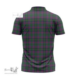 ScotsTee Shop Scottish MacLachlan Hunting Clan Tartan Zipper Polo Shirt