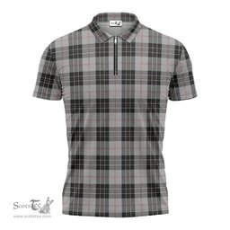 ScotsTee Shop Scottish MacPherson Dress Clan Tartan Zipper Polo Shirt