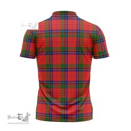 ScotsTee Shop Scottish MacNicol of Scorrybreac Clan Tartan Zipper Polo Shirt