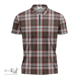 ScotsTee Shop Scottish Scott Dress Clan Tartan Zipper Polo Shirt