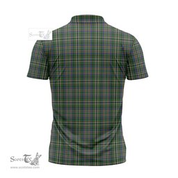 ScotsTee Shop Scottish Scott Green Clan Tartan Zipper Polo Shirt