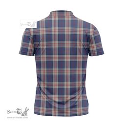 ScotsTee Shop Scottish Stewart of Appin Hunting Dress Clan Tartan Zipper Polo Shirt