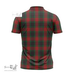 ScotsTee Shop Scottish Skene of Cromar Black Clan Tartan Zipper Polo Shirt