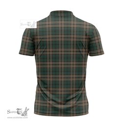 ScotsTee Shop Scottish Sackett Clan Tartan Zipper Polo Shirt