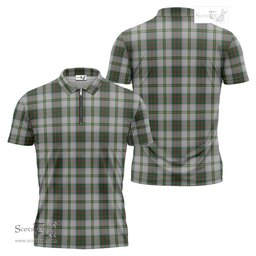 ScotsTee Shop Scottish Taylor Dress Clan Tartan Zipper Polo Shirt