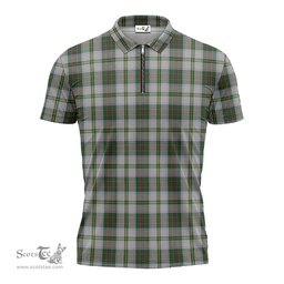 ScotsTee Shop Scottish Taylor Dress Clan Tartan Zipper Polo Shirt