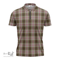 ScotsTee Shop Scottish Anderson Dress Clan Tartan Zipper Polo Shirt