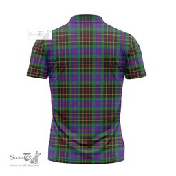 ScotsTee Shop Scottish Brodie Hunting Modern Clan Tartan Zipper Polo Shirt