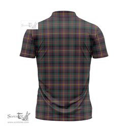 ScotsTee Shop Scottish Cameron Highlanders of Ottawa Clan Tartan Zipper Polo Shirt